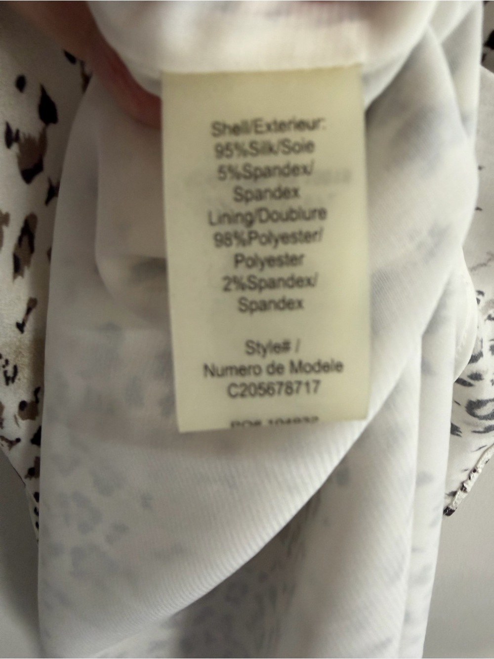 ALICE + OLIVIA Slip Dress Safari Print Silk Cream Tan Mini Women’s Size small - Picture 9 of 10